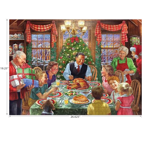 RoseArt - Back to The Past - Holiday Table - Rompecabezas de 1000 piezas para adultos miniatura 6