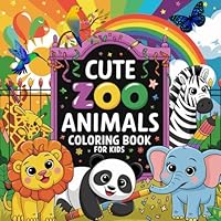 Bold & Easy Animal Coloring Book: Simple & Large Designs, Zoo Animals for All Ages B0F5NLYNRJ Book Cover