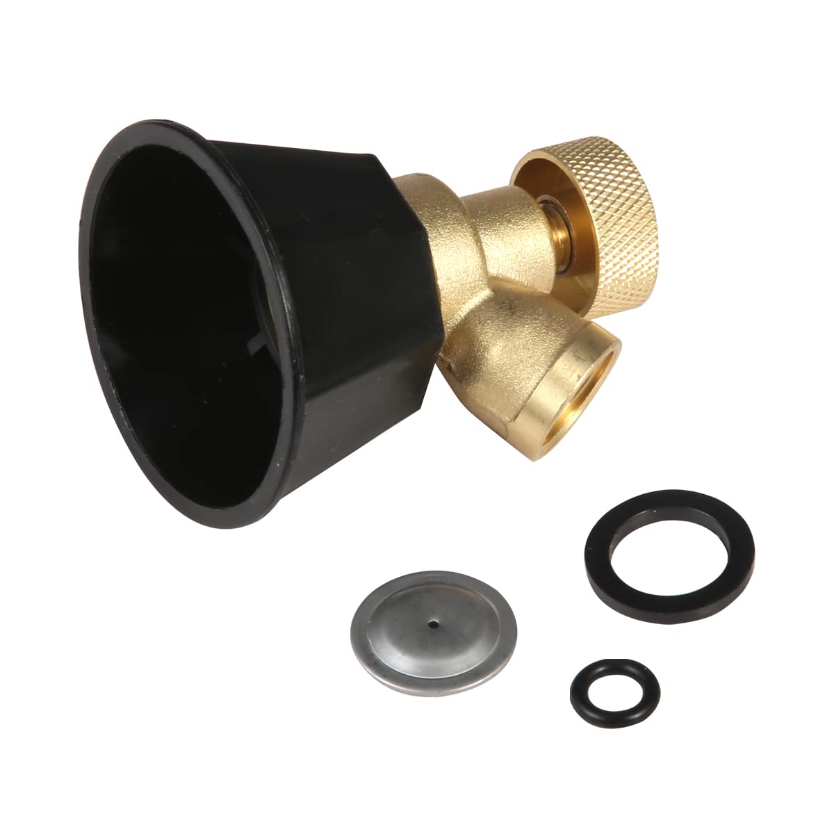 High Pressure Spray Nozzle, Adjustable Atomizing Nozzle for Garden, Agriculture, Greenhouse Irrigation, Cooling Irrigation Equipment. (Black)