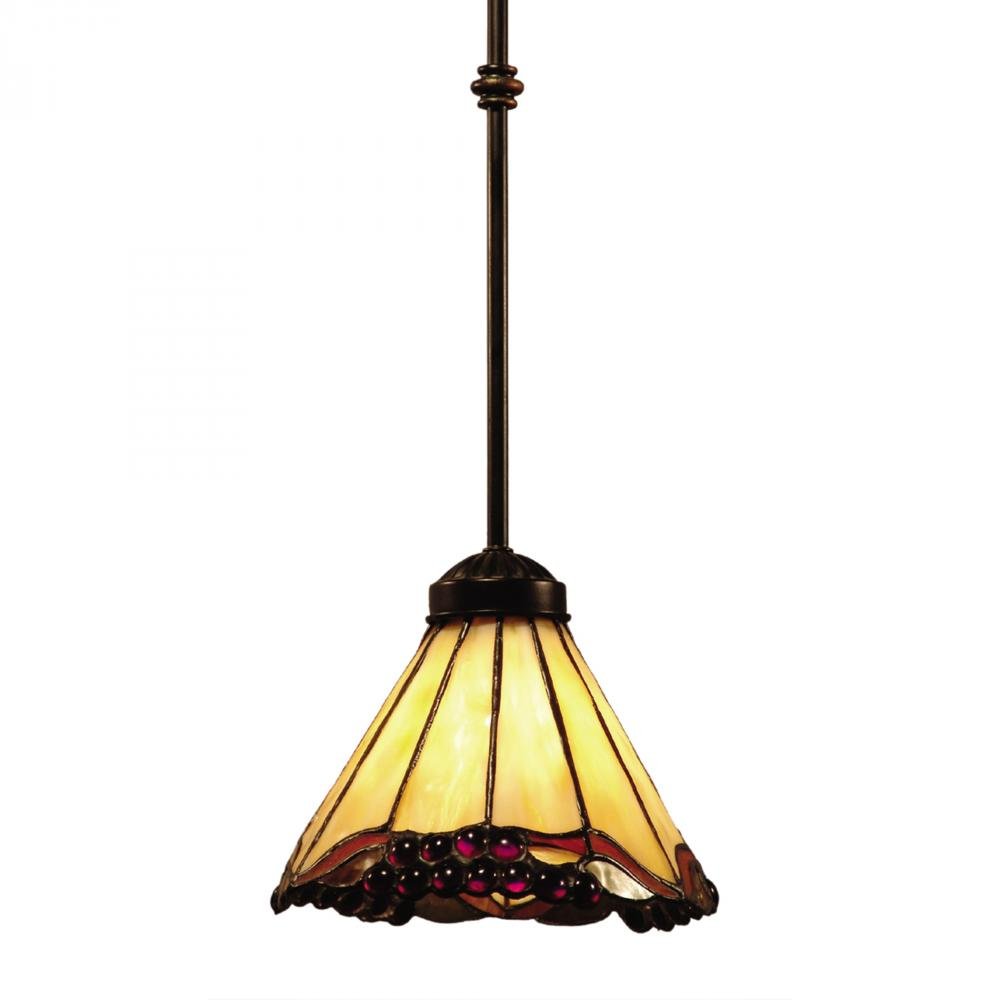 Elk 038-Ia Grape Trellis 1-Light Pendant, 27-Inch, Antique Iron