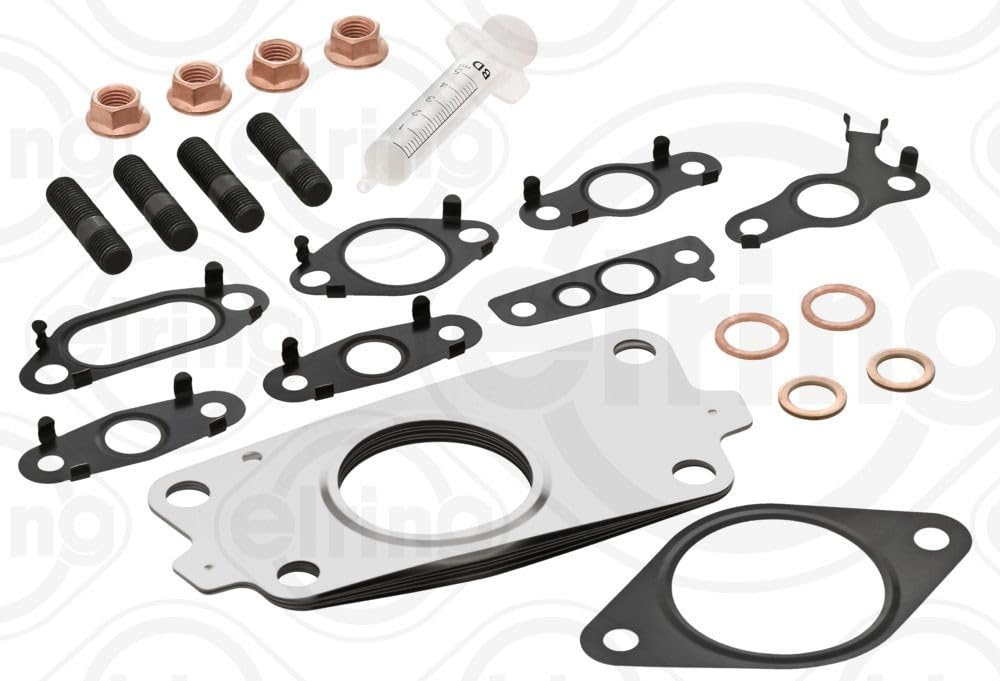 ELRING 711.090 Juego de montaje turbocompresor Compatible con MAZDA 6 Familiar GJ, GL 3 Hatchback BM, BN CX-5 KE, GH CX-5 KF 6 Berlina GJ, GL