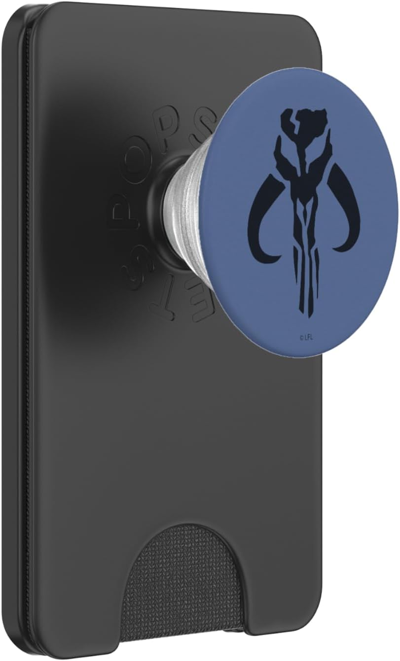Star Wars The Mandalorian Mythosaur Skull Logo PopSockets PopWallet for MagSafe