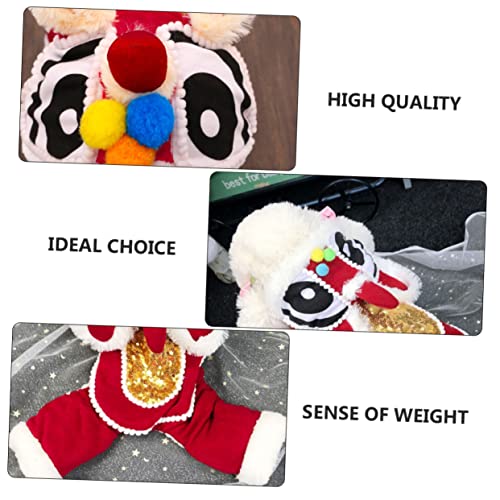 Disfraz para perros León SUPVOX rojo talla L miniatura 3