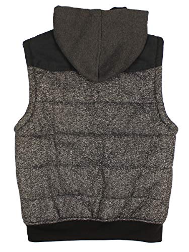First Wave Little and Big Boys' Quilted Hoodie Outerwear Vest2