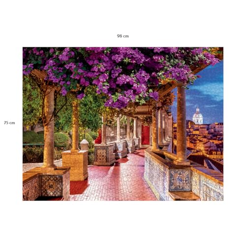 Nathan - Puzzle 2000 pièces - Le Mirador de Santa Luzia, Lisbonne - Adultes et Enfants dès 14 Ans - Puzzle de qualité supérieure - Encastrement Parfait - Collection Évasion - 12001534