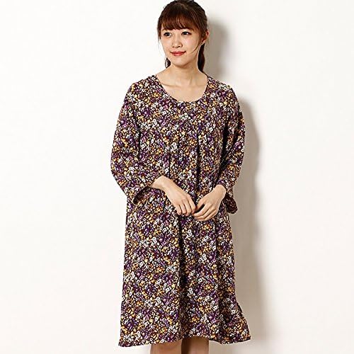 Amazon Co Jp エージープラス A G Plus 花柄プリントワンピース 32ブラウン F 服 ファッション小物