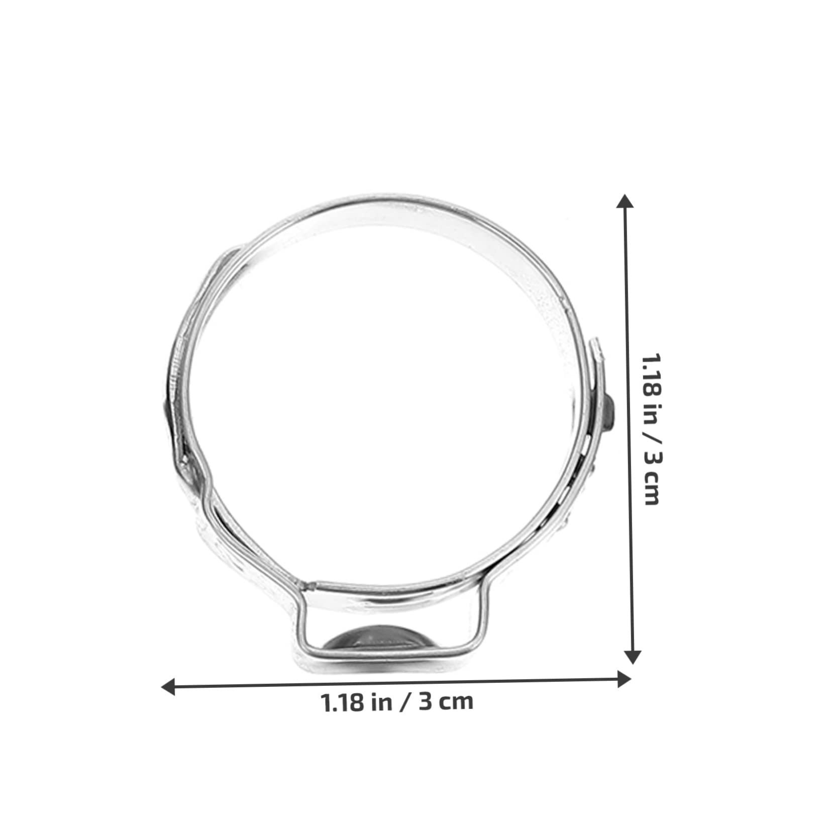Garneck Single Ear Crimp Hose Clamp Kit 45pcs Set Stainless Steel Universal Clamp for Home Auto and Industry
