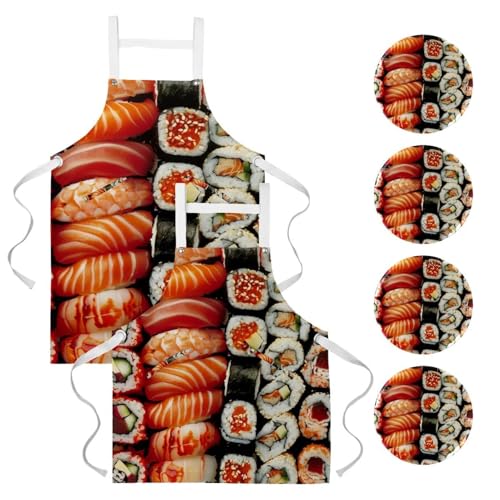 Tablier pour nettoyage de la maison et cuisine lot de 2 One Size