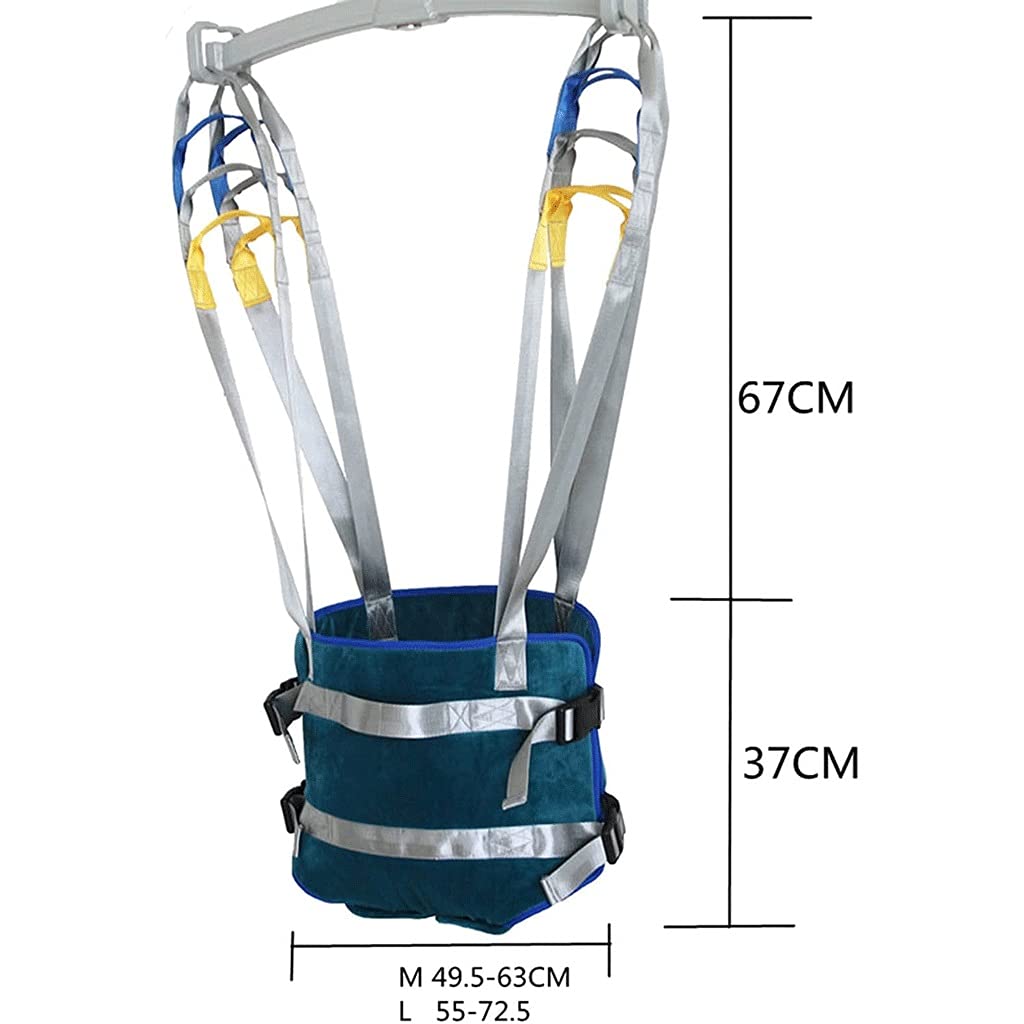 Arnés para inodoro, elevador de pacientes, elevador para discapacitados bariátricos, arnés de elevación, arnés premium para uso con elevadores de pacientes y grúas de techo (49,563 cm) (49,563 c