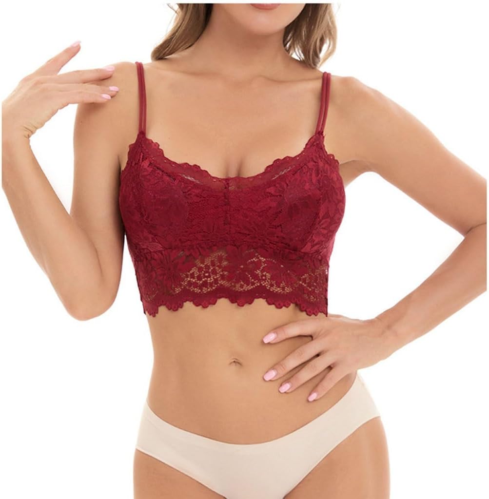 Strapless Top Women's Anti-slip Lace Beautiful Back Halter Wrap Bra Vest Thin