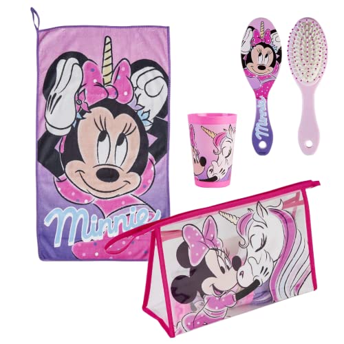 Cerdá Neceser Minnie Per Viaggio - Set Astuccio Da Toeletta Unisex Bambino, Multicolore, 7x16x23 Cm, Qualità Cerdá