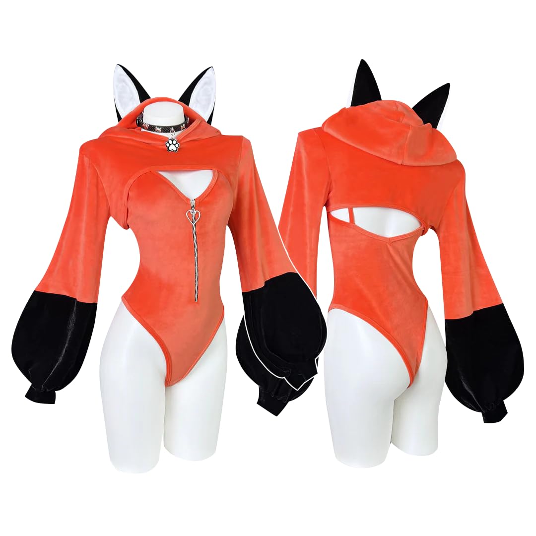 KORURACLUB kawaii cosplay anime lingerie sexy cosplay volpe costumi sexy per le donne volpe body
