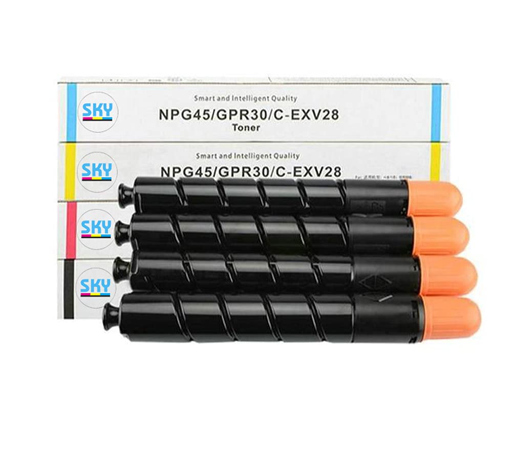 SKY Compatible C-EXV28 NPG-45 GPR-30 4 Color Toner Cartridges set for Image Runner ADV C5045 C5051 C5250 C5255