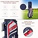14 Way Golf Stand Bag, Lightweight Golf Bags w/Full-Length Dividers, 9 Pockets, Padded Strap, Cooler Pocket, High-Tech Zippers, Rain-Hood, Free Shoe Bag for Men & Women