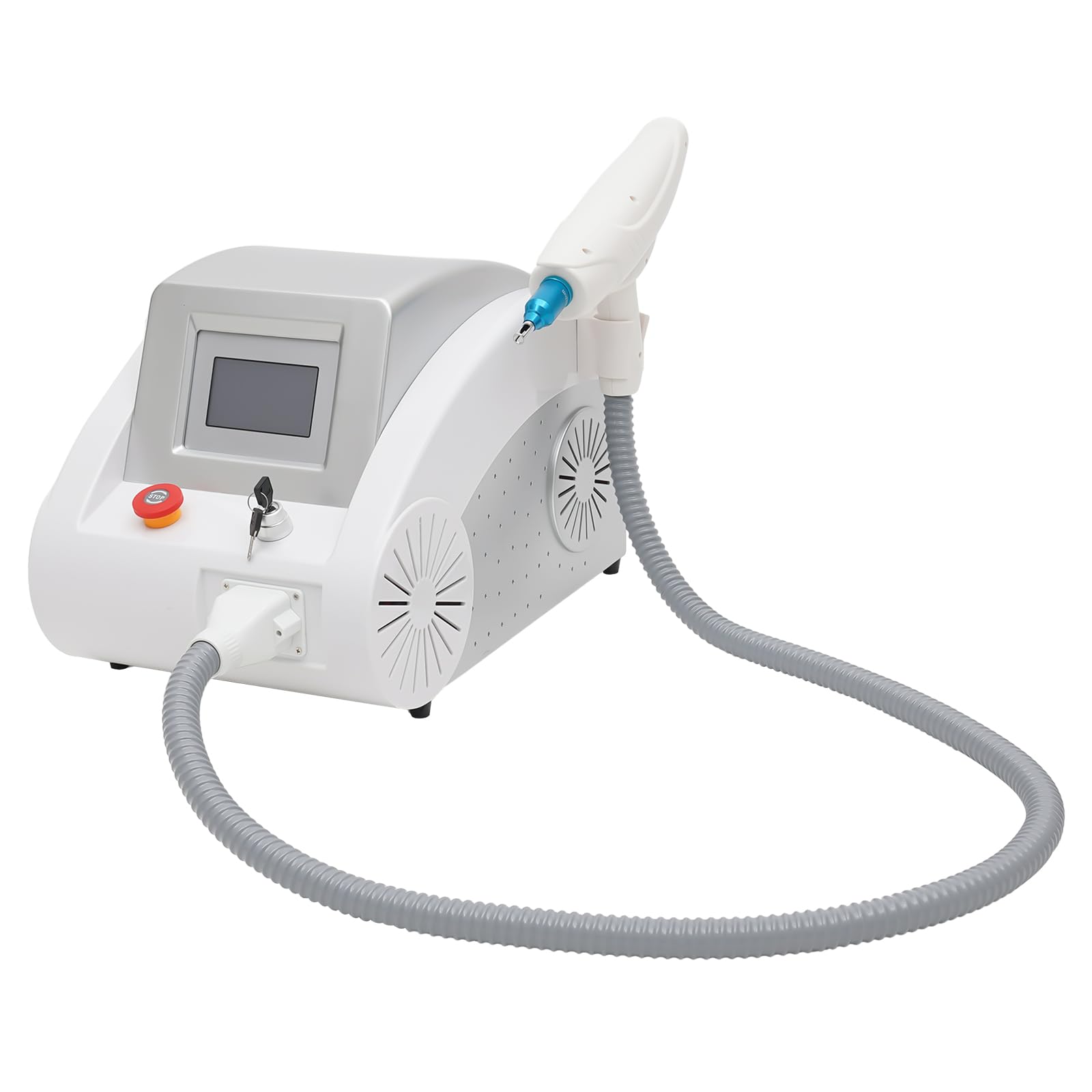 Professionelle ND YAG Laser Tattoo Entfernungsmaschine 3 Pulsenergien(Einzelpuls/Doppelpuls/Mehrfachpuls) 532nm 1064nm Schönheitssalon-Maschine für Hautflecken Sommersprossen