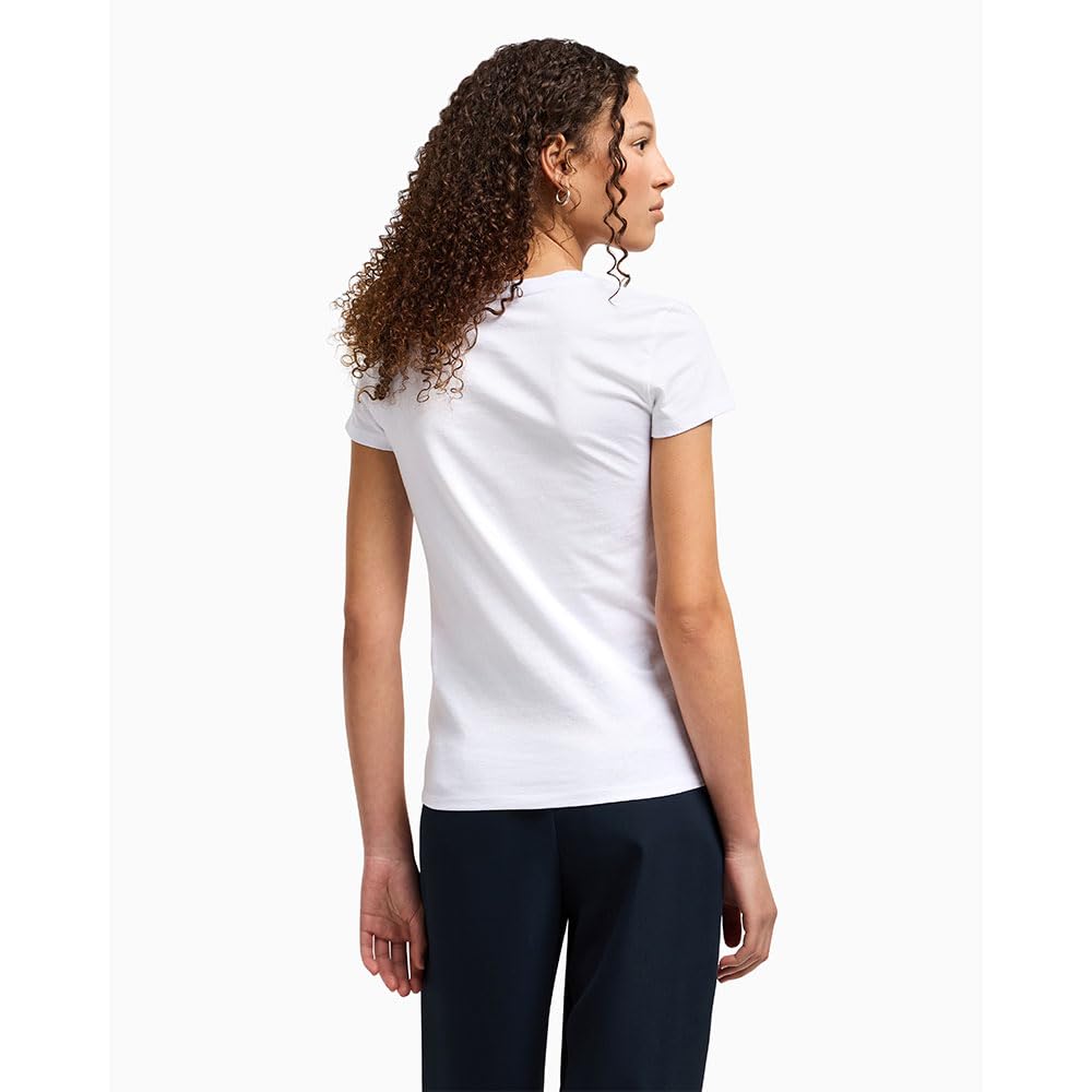 Arte Sella, V Neck, Tonal Logo Lettering T-Shirt Donna