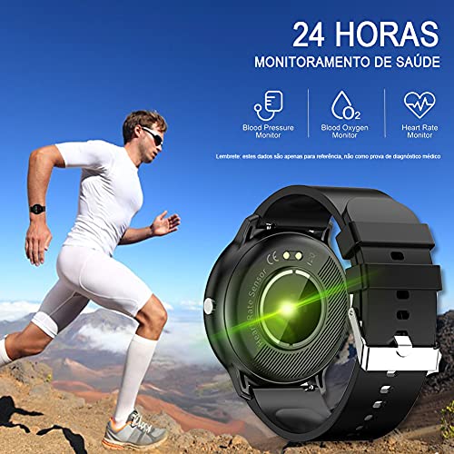 Zodvboz Relógio Inteligente Masculino Desportivo,Rastreador de Atividades com Monitor de Frequência
