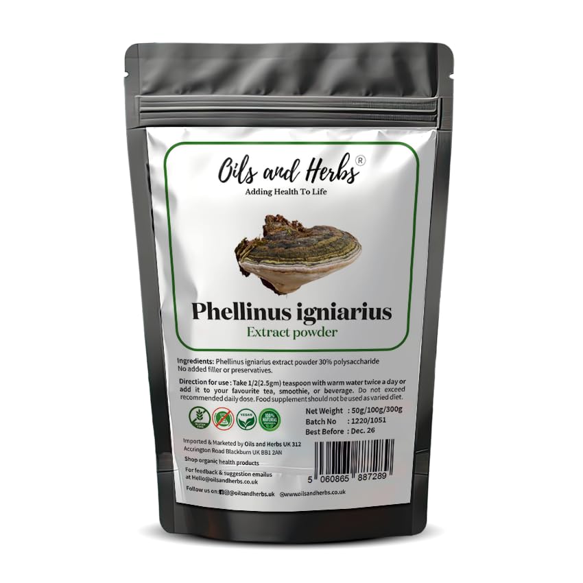 High Strength Phellinus igniarius Extract Powder - No Fillers and Binders, 3.53 Ounce (Pack of 1)