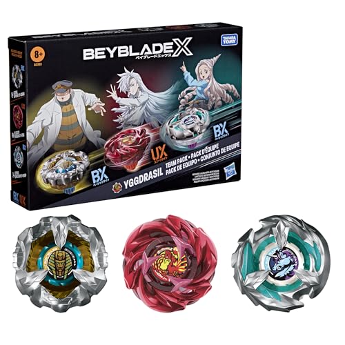 Beyblade X Yggdrasil Team Pack, 3 Takara Tomy Tops, Anime Battling Tops Game Toys, Ages 8+ (Amazon...