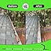 2 in 1 Gutter Cleaning Tools 12.8FT Adjustable Gutter Cleaning Tools from The Ground Gutter Cleaner Scoop Multi-Functional Gutter Cleaner Brush Easily Clear Roof Leaves Debris Roof Gutters