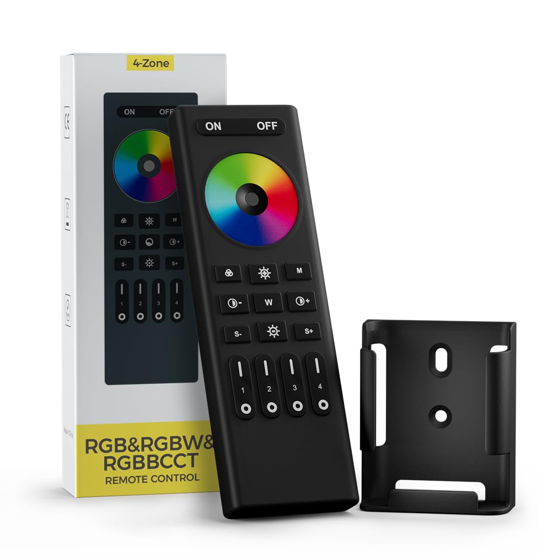 SEZO RC03RFB RGB RGBW RGBCCT 2.4G RF Mando a Distancia 4-Zona Control Múltiples Modos de Color Compatible con WB5 C03W C03RF C04W C04RF C05W C05RF