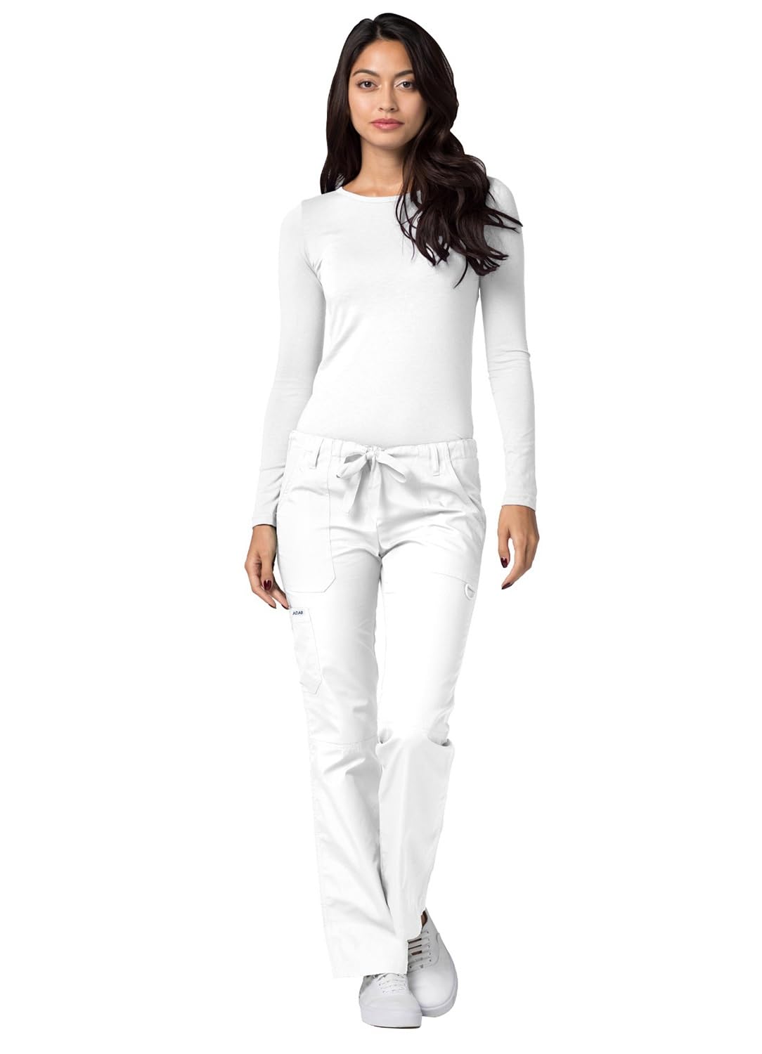Adar Uniformes médicos para Mujer - Pantalón médico con cordón