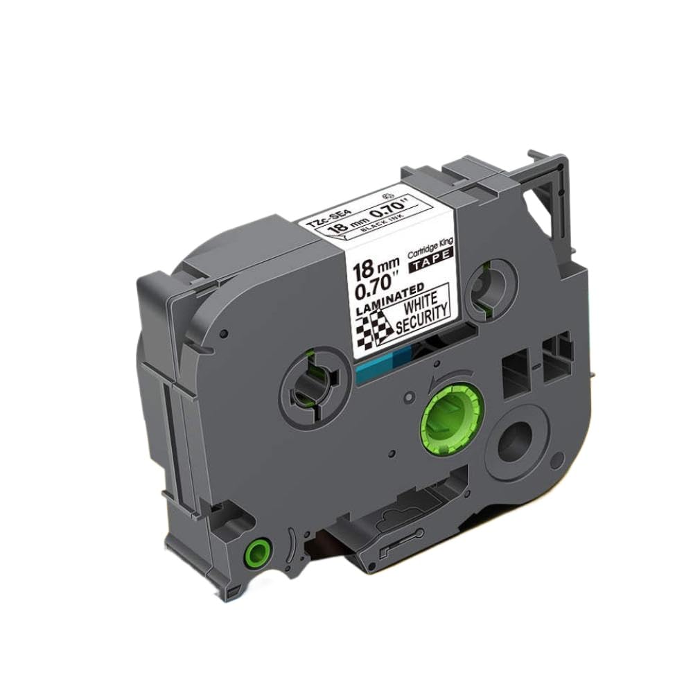 Bande de sécurité 12 Mm 18 Mm 24 Mm TZeSE3 TZeSE4 TZeSE5 Compatible avec le fabricant d'étiquettes de ruban de Cassette(TZ-SE4 18mm)