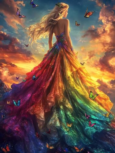 Diamond painting couleur beauté 5D kit complet mosaïque adulte 80x110cm