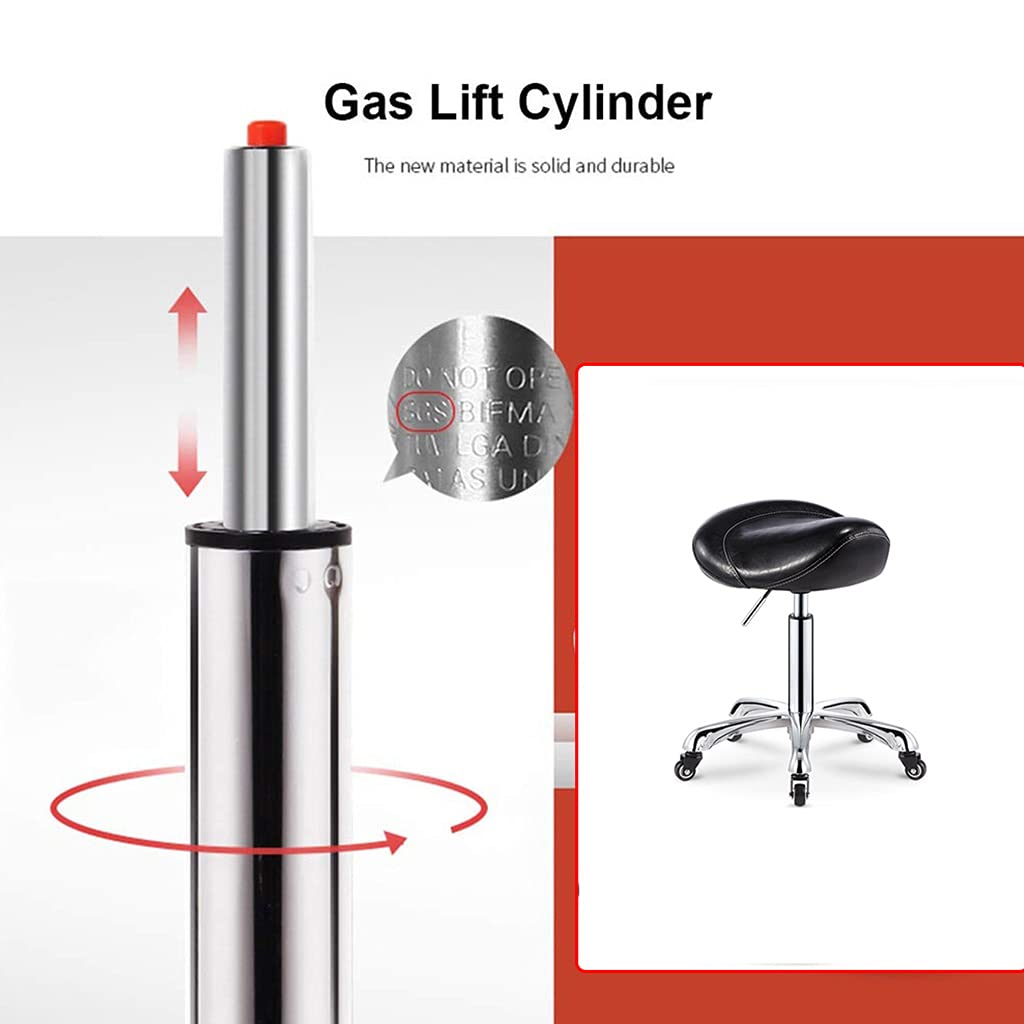 ZHOUXIAO Sgabello Idraulico Ad Altezza Regolabile Sgabello con Ruote Massaggio Sgabello Rotante Ergonomico Ergonomico, Comodo PU Sedile Ottomano in Pelle PU per Clinica Denti