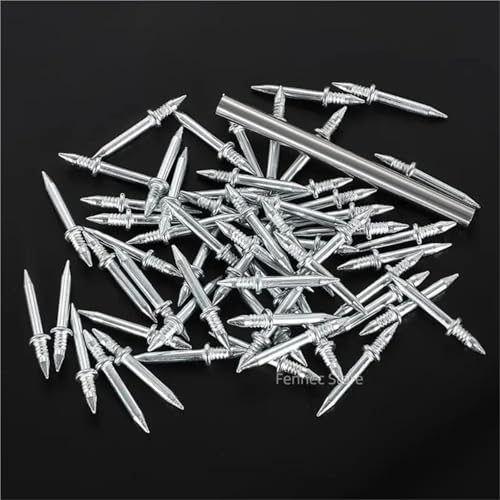 Clavos de doble cabeza para zócalos, 600 piezas, sin marcas, resistentes al óxido para molduras de madera sólida miniatura 2