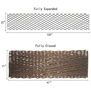 Glant Lattice Fence Willow Expandable Plant Climbing Lattices Trellis Fence,Open Screen Willow Fencing,Willow Expandable Trellis Fence (1) Glant Lattice Fence Willow Expandable Plant Climbing Lattices Trellis FenceOpen Screen Willow FencingWillow Expandable Trellis Fence 1