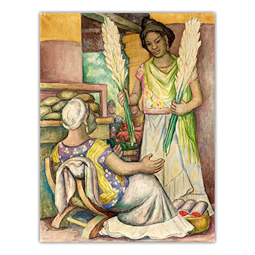 Kit de peinture Diego Rivera Flower Seller, le cadeau DIY 5D parfait pour amateurs d'art