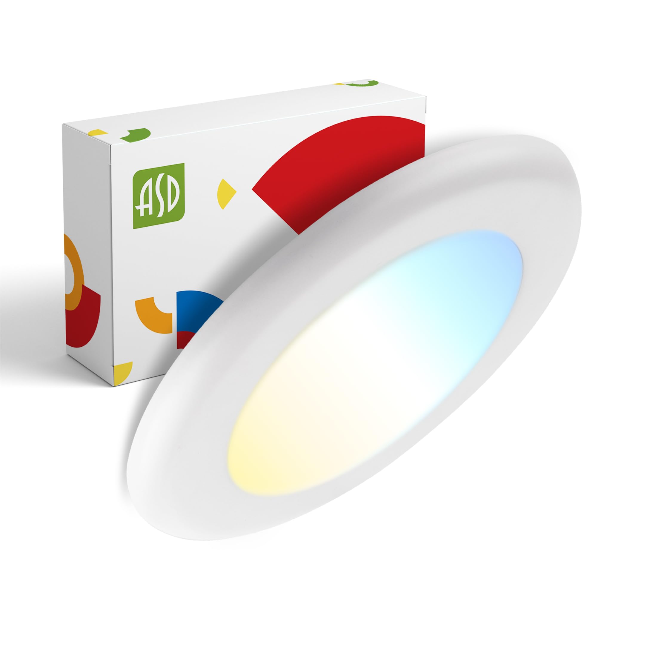 ASD 1 Pack LED Disk Lights 4 Inch, 10W 5CCT 2700K-5000K 685LM