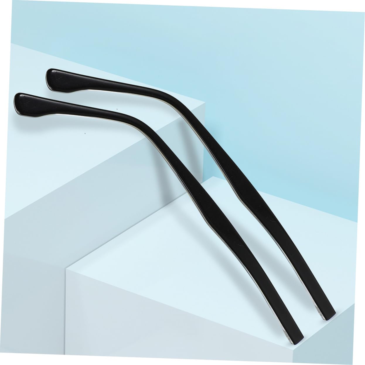 minkissy 8 Paare Brillenzubehör Universeller Brillenbügel Brillenersatzbügel Brillenteile Brillenarm Beine Brillenreparaturteil Brillenreparaturzubehör Ersatzbrille Bügel Black Metall