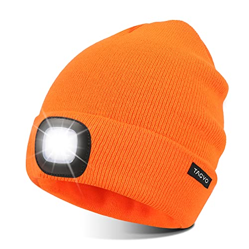 TAGVO Cappello LED USB Ricaricabile 8 LED Unisex