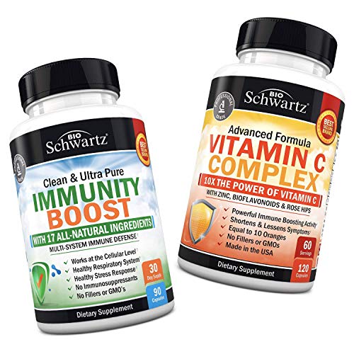 Immunity Boost Supplement With Elderberry, Vitamin A, Echinacea & Zinc + Vitamin C 1000Mg Capsules With Zinc, Rose Hips & Bioflavonoids - Provides Enhanced Immune Support #TOP17