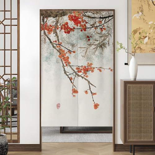 NASFH 中華風 暖簾 A65*90 のれん 和風 中華風 布 寝室 リビング 間仕切り 茶室 カラー23 洗面所 台所 玄関 ドアカーテン 目隠し おしゃれ ロング ショート 部屋仕切り インテリア 店舗用 業務用 自宅用