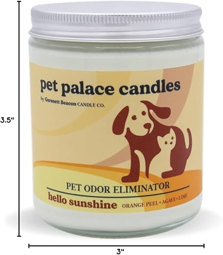 Miniatura 10 de Pet Palace Candles - Vela eliminadora de olores, aromas increíbles, 100% soja, neutralizador elimina olores de mascotas, humo, orina y más.