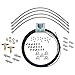 3/16 Inch PVF Coated Steel Brake Line Kit, -3 AN Fittings
