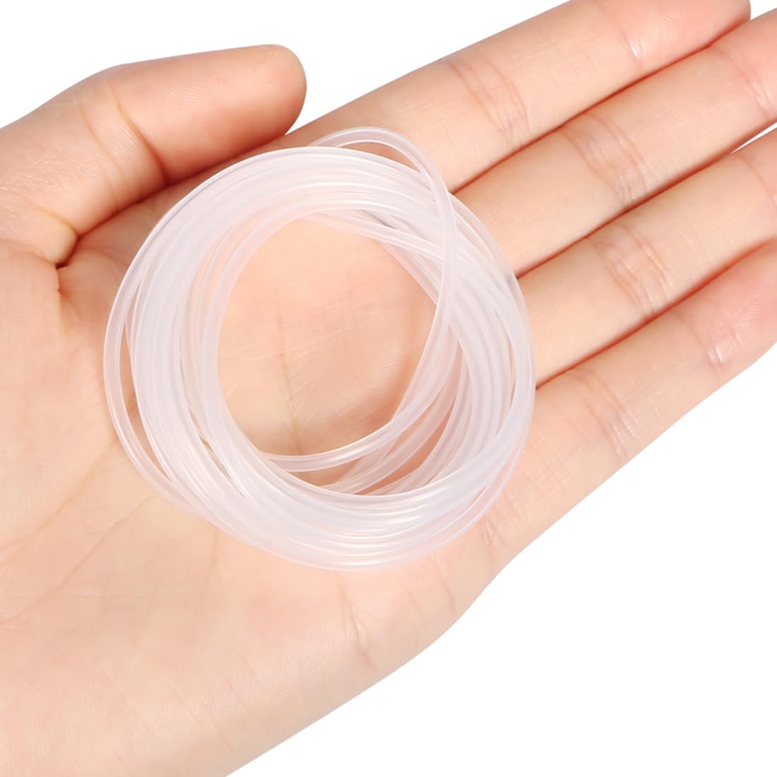 QUARKZMAN 1mm x 2mm x 2m Tubo in Silicone Trasparente Alta Temperatura, Resistente per Attrezzature Industriali Elettroniche Tubazioni Acqua