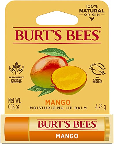 Burts Bees Mango Moisturizing Lip Balm Blister By Burts Bees for Unisex - 0.15 Oz Lip Balm 0.15 Oz