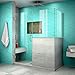 DreamLine SHEN-2428303430-04 Unidoor Plus Shower Enclosure, 58" W x 30 3/8" D, Brushed Nickel