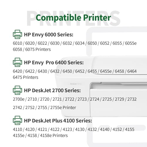 Revitalize Your Routine JINTUM Remanufactured Ink Cartridges Replacement for HP Ink 67 67XL for 2755e 2700 2752e 2752 2742e 4155e 4100 4158e 4152e 4500 6055e 6055 6000 6455e 6458e Printer (1 Black, 1... - Image 3