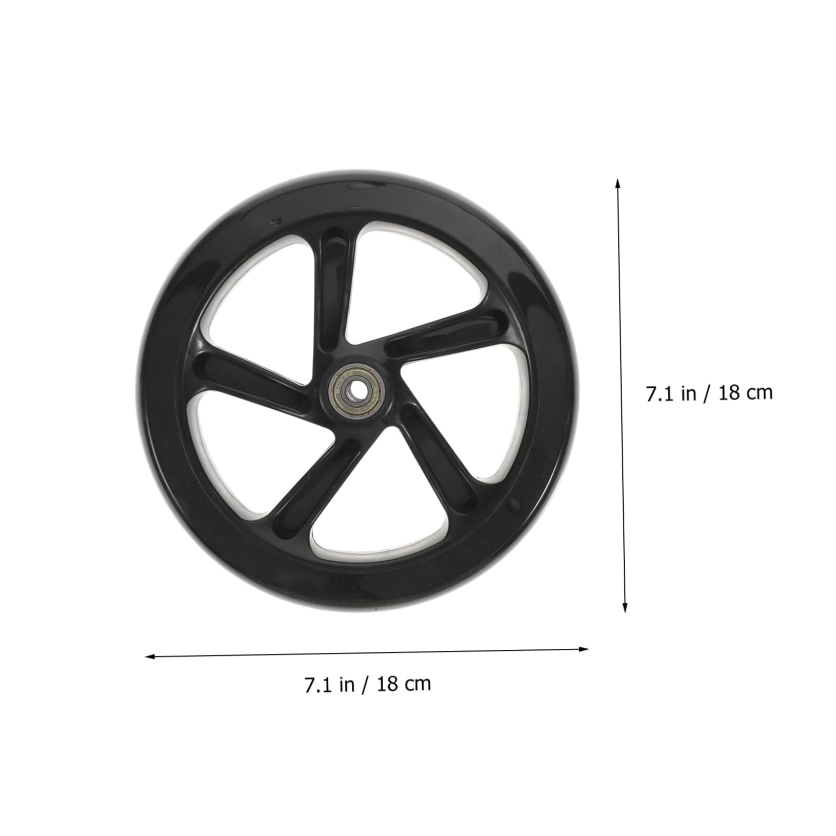 iplusmile Paire de Roue Trotinette en PU Haute Élasticité Roulements 180mm Résistante à l'usure et Stable pour Accessoires Scooter Routes et Rues