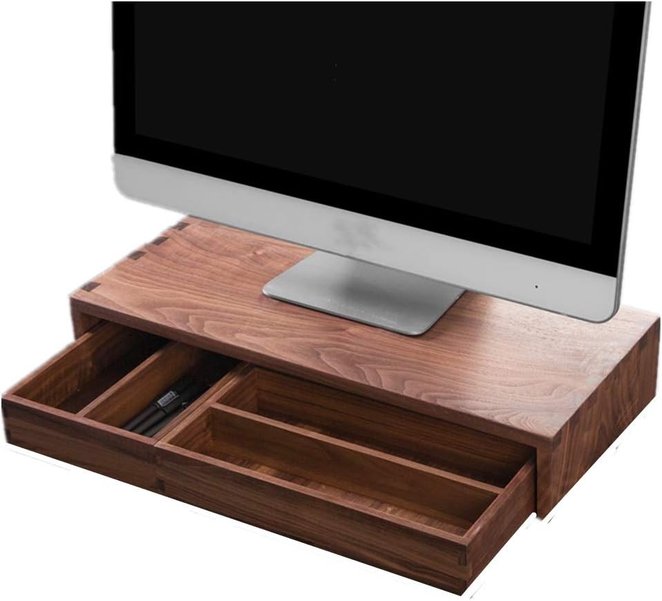 Monitor Stand Wooden Computer Laptop Monitor Stand Office
