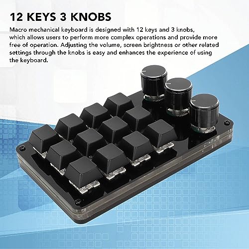 Clavier mécanique programmable à une main Cuifati avec 12 touches RGB et 3 boutons - 2