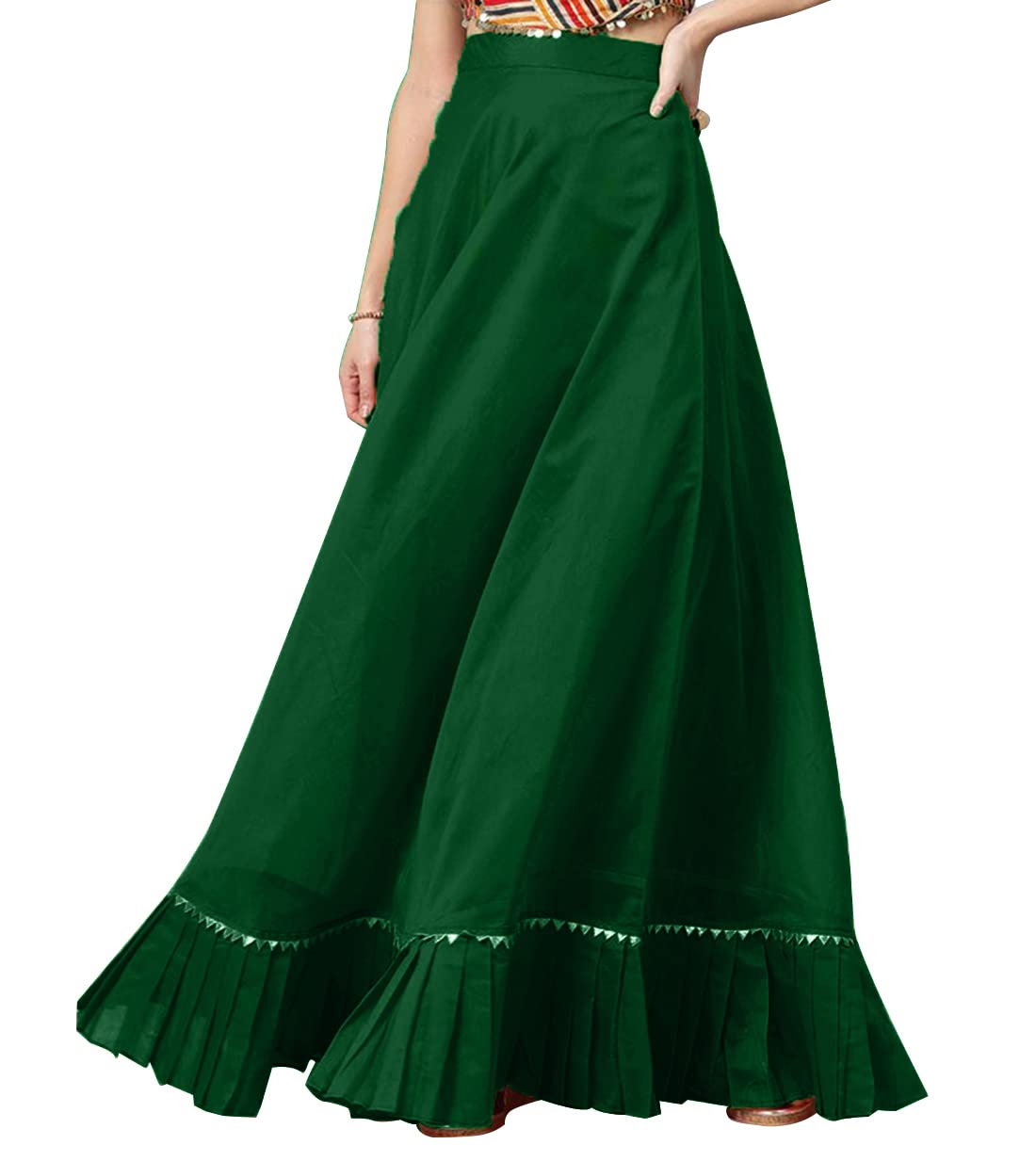 GenericDupion Silk Flare Skirt Indian Women's Stylist Lehanga.