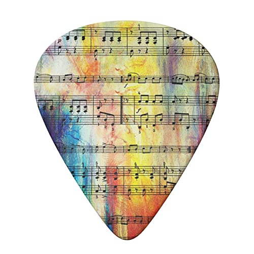 Lot de 6 médiators vintage imprimés note de musique avec boîte de rangement pour guitare acoustique et électrique - Les Beatles, Paul McCartney, John Lennon, RIngo Starr, George Harrison Lot de 6 médiators vintage imprimés note de musique avec boîte de rangement pour guitare acoustique et électrique – Image 4