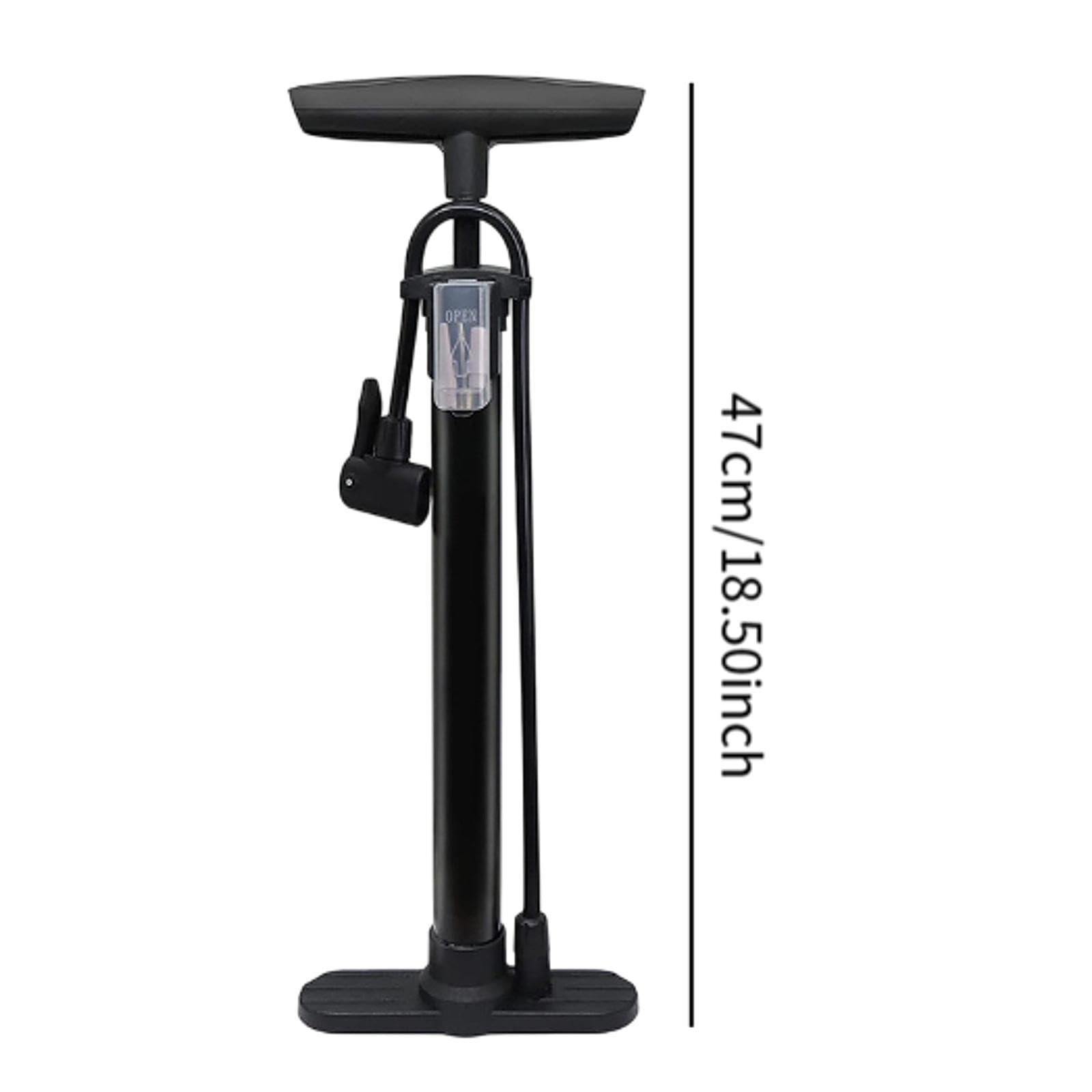 QSTDGVPW Bike Floor Pump Tire Inflator, Hand Air Pump, Bicycle Pump High Pressure for Cycling