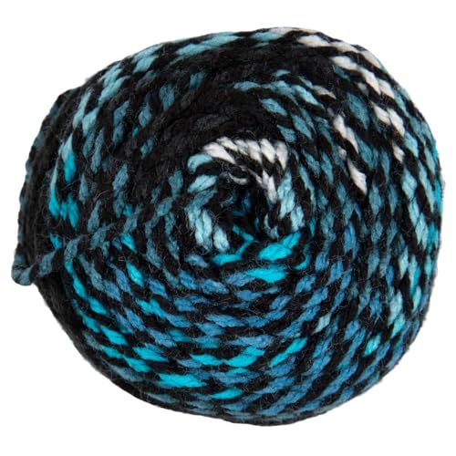 Image of Hobby Lobby Print I Love This Yarn, 701 Aqua & Black, Set of 2 | 4 Medium Weight, 252 Yards Per Skein